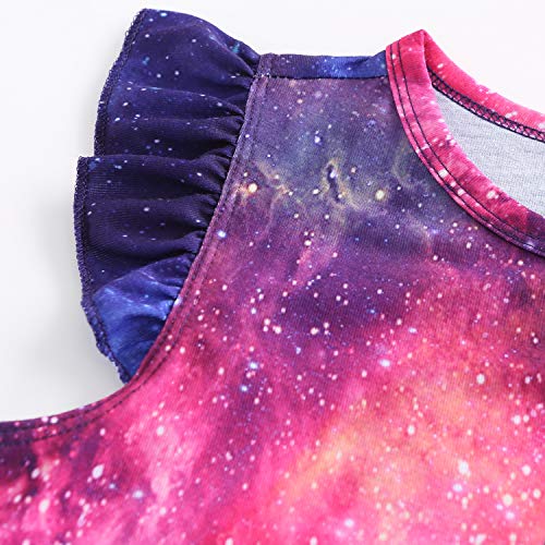 Star Unicorn Nightgowns for Girls&Dolls 18 inch Pajamas Kids Sleepwear,Size 4t 5t2