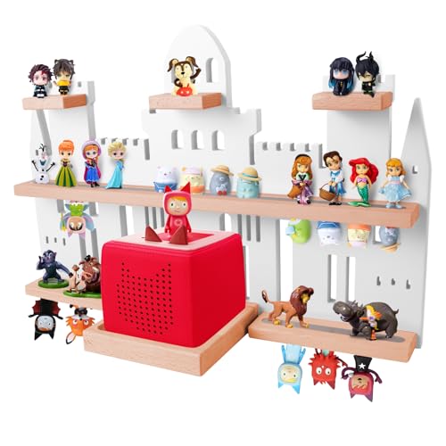 Givilio Tonie Shelf Castle for Toniebox,Wall Mounted Tonie Shelf Set,Tonie