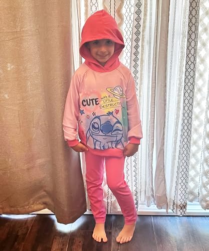 Image of Disney Princess Toddler Girls Clothes Long Sleeve Hoodies and Leggings Clothing Sets Fall Casual Pullover Tracksuit