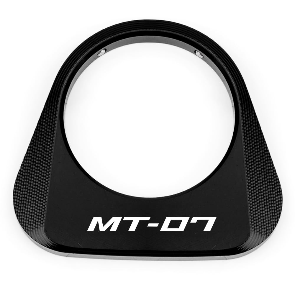 Compatible con MT 07 MT07 MT-07 FZ07 2025 2026 Accesorio para motocicleta Bloqueo de encendido Cubierta decorativa Anillo de cerradura de llave Cubierta protectora (Negro)