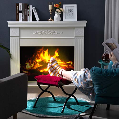 HollyHOME Folding Footrest Ottoman - Foldable, Portable, 11% Off