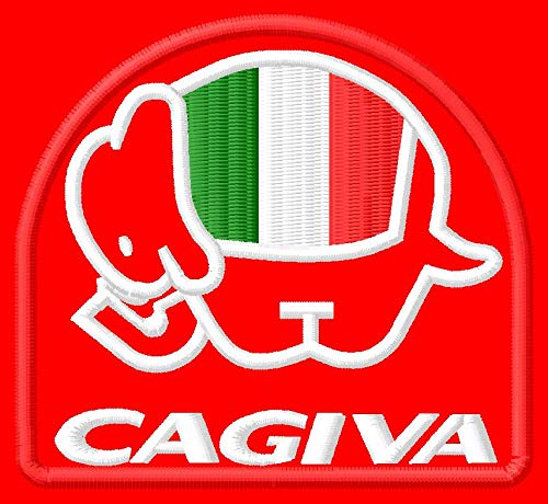 Prodotto in UE Cagiva Elefant Patch Racer Racing Moto Moto Motobike 900 350 650 STX SX T4 Aufnäher parche Bordado brodé patch écusson Toppa ricamata