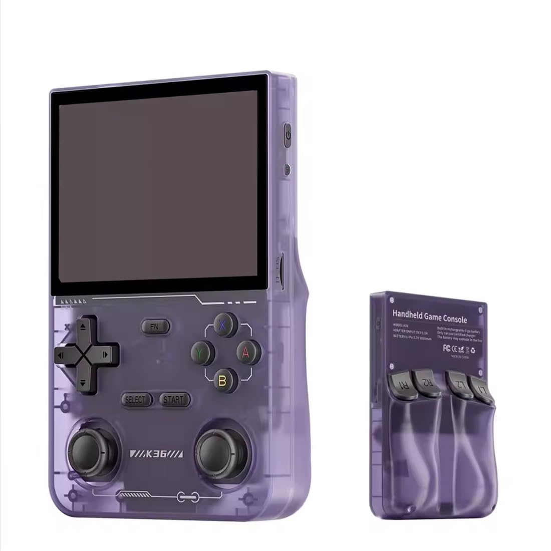 JOYARCH K36 Retro Console per videogiochi portatile con schermo IPS da 3,5 pollici 640 x 480, doppio joystick da 128 GB, mini lettore video retrò portatile integrato, oltre 19000 giochi