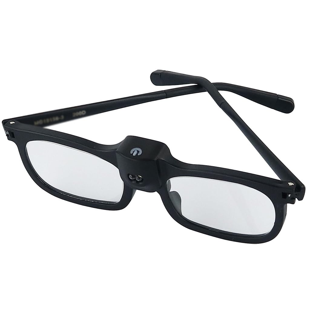 Gafas Estilo Lupa For Leer Periódicos con 2 Luces LED Y De Lectura 200 Grados