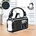 20000mAh / 74000mWh Emergency Crank Radio, NOAA/AM/FM Portable Weather Radio, Solar Hand Crank Radio, Battery Powered with USB Phone Charger, Flashlight Reading Lamp & SOS for Survival Camping (Black)
