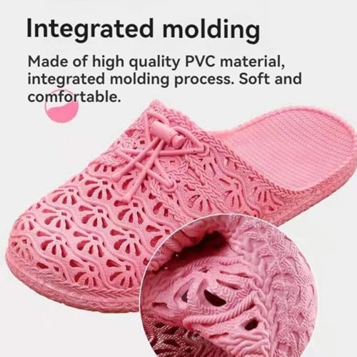 Women's Mesh Garden Clog Shoes Narrow Breathable Summer Slippers, Anti-Slip Water Shoes for Beach, Shower, and Walking3