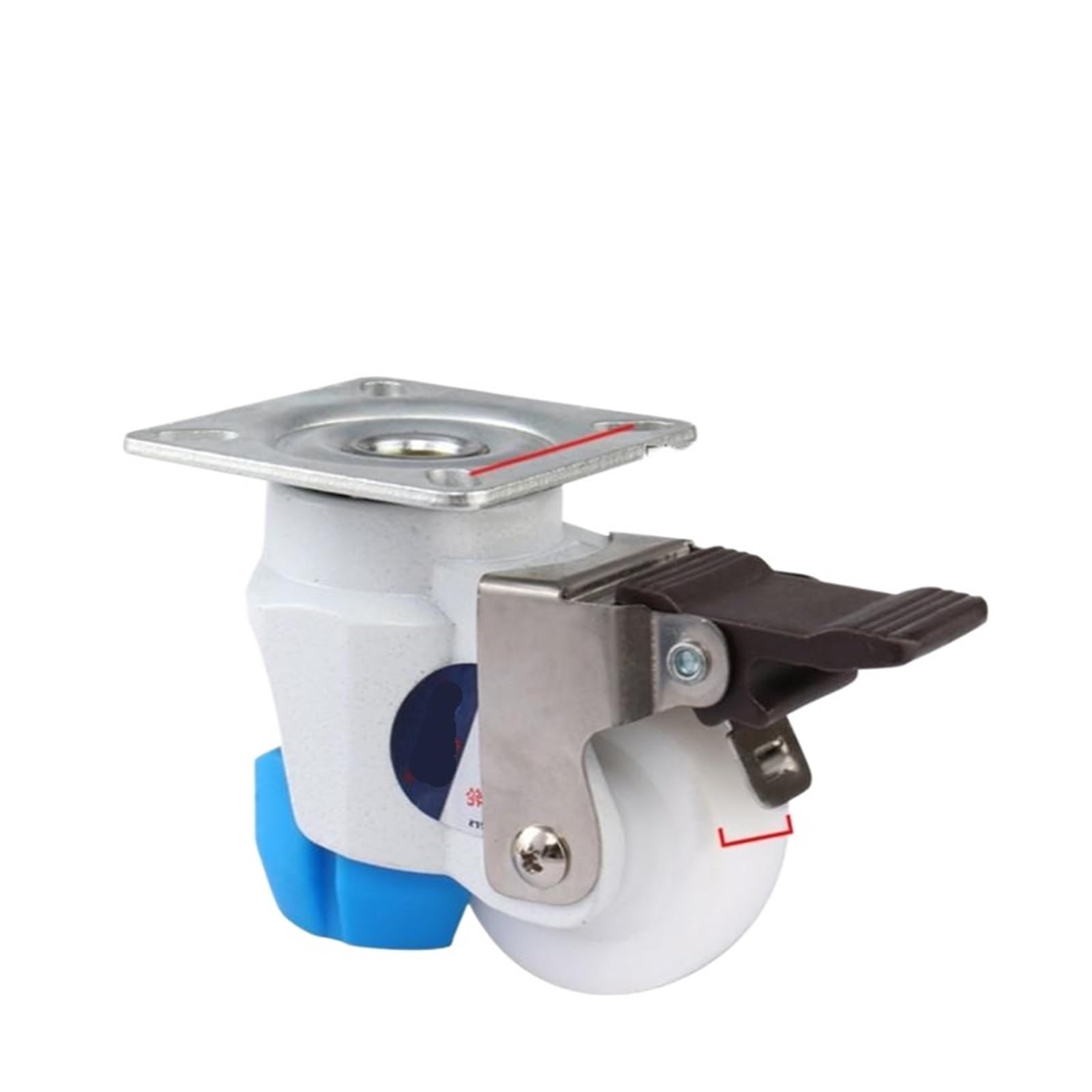 MXXDMOPD 1 Piece T50 Horizontally Adjustable Brake Caster Suitable for Machinery Furniture and Electrical appliances(Sjb920-600a)