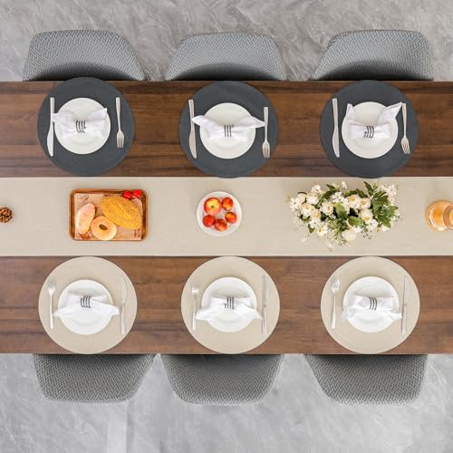 Banchif Tischsets abwaschbar doppelseitig Platzset Platzdecken abwaschbar – Ansicht 9