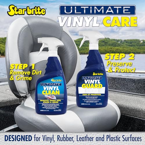 STAR BRITE Ultimate Vinyl Guard - Spray on Protection & Shine - Prevent Fading & Cracking - for Vinyl, Leather, Plastic & Rubber - 32 OZ (095932) - Image 4