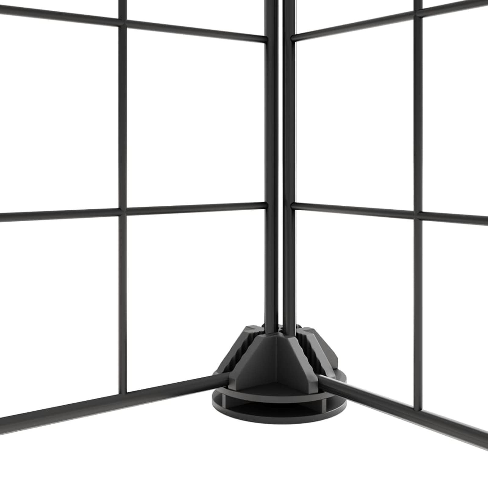 LAPOOH Jaula para Mascotas de 44 Paneles Puerta, Jaulas para Conejos, Jaula Cobaya, Recinto para Conejos, Valla para Mascotas, Parque para Conejos, Cosas para Conejos, Acero Negro 35x35 cm