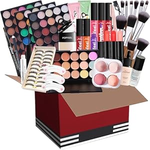 Professionelles Make-up-Set, multifunktionales exquisites Make-up-set mit Lidschatten, Lipgloss, Rouge, Concealer, Lippenstift, Mascara, Pinsel usw, für Teenager und Frauen#2