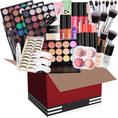Professionelles Make-up-Set, multifunktionales exquisites Make-up-set mit Lidschatten, Lipgloss, Rouge, Concealer, Lippenstift, Mascara, Pinsel usw, für Teenager und Frauen#2