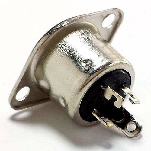 Conector DIN de 3 pines socket metal níquel x4 miniatura 3