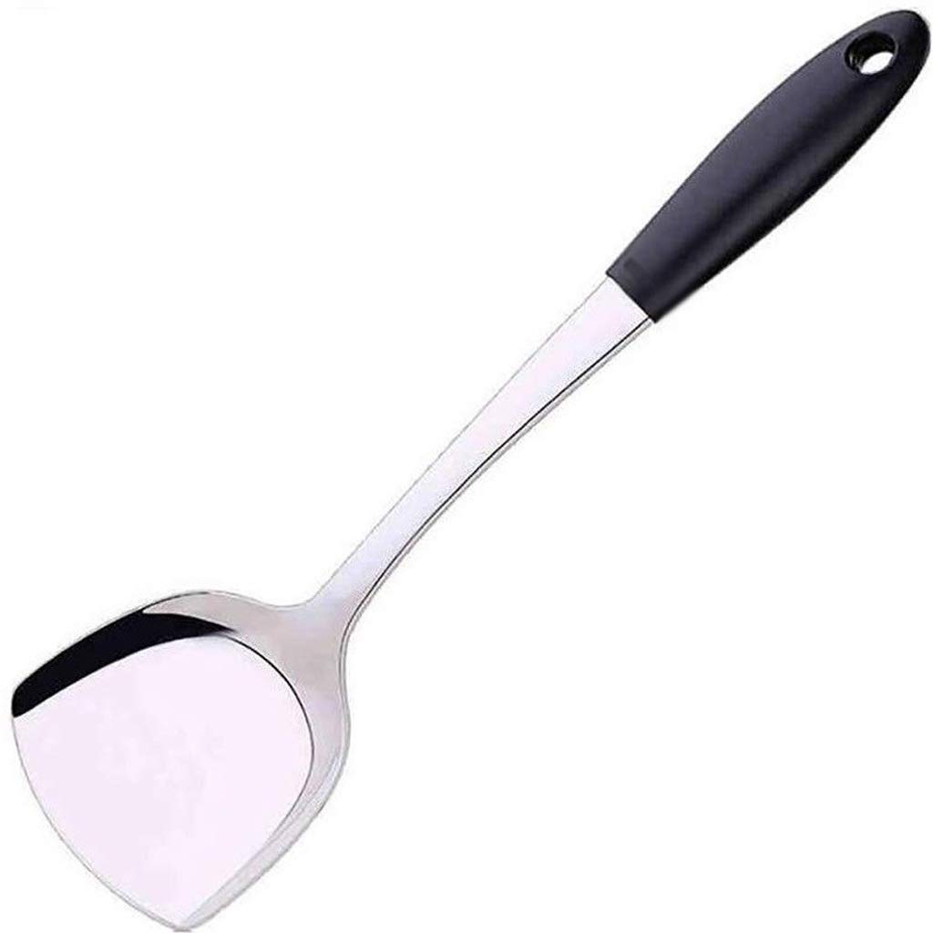 Spatule métal pour wok dotée d'une poignée isolante haute température