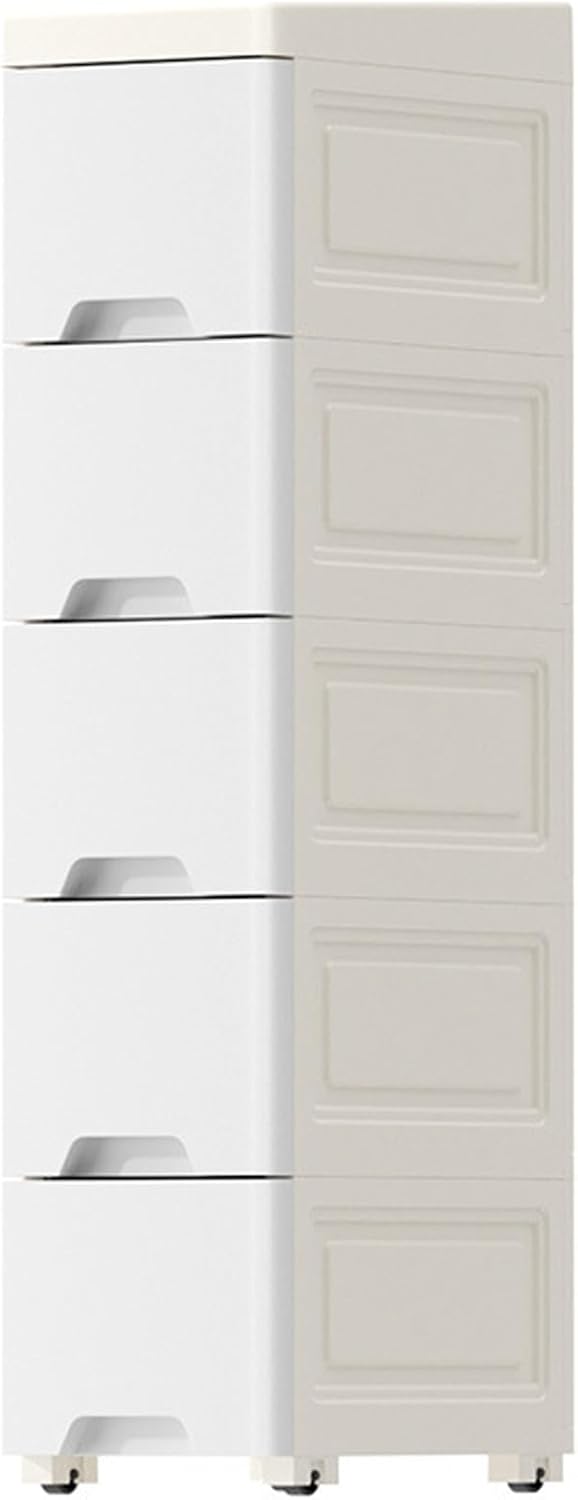 Thickened PP Kitchen Cabinet Organizer with Hidden Rollers, Pull-Out Storage Solution for Kitchen and Pantry, 18x30x80cm, Space-Saving Design