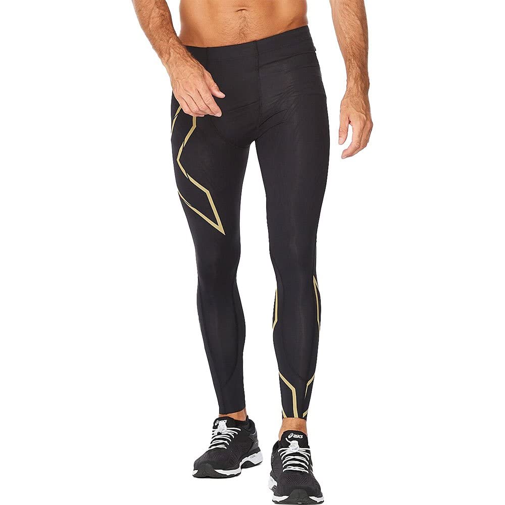 2xu MCS Run Compression Tight W/Back Storage, Black/Gold Reflective, Medium-picture-10