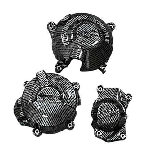 Protection du moteur de moto Trident 660 texture carbone élégante pour carter de stator 2021-2025