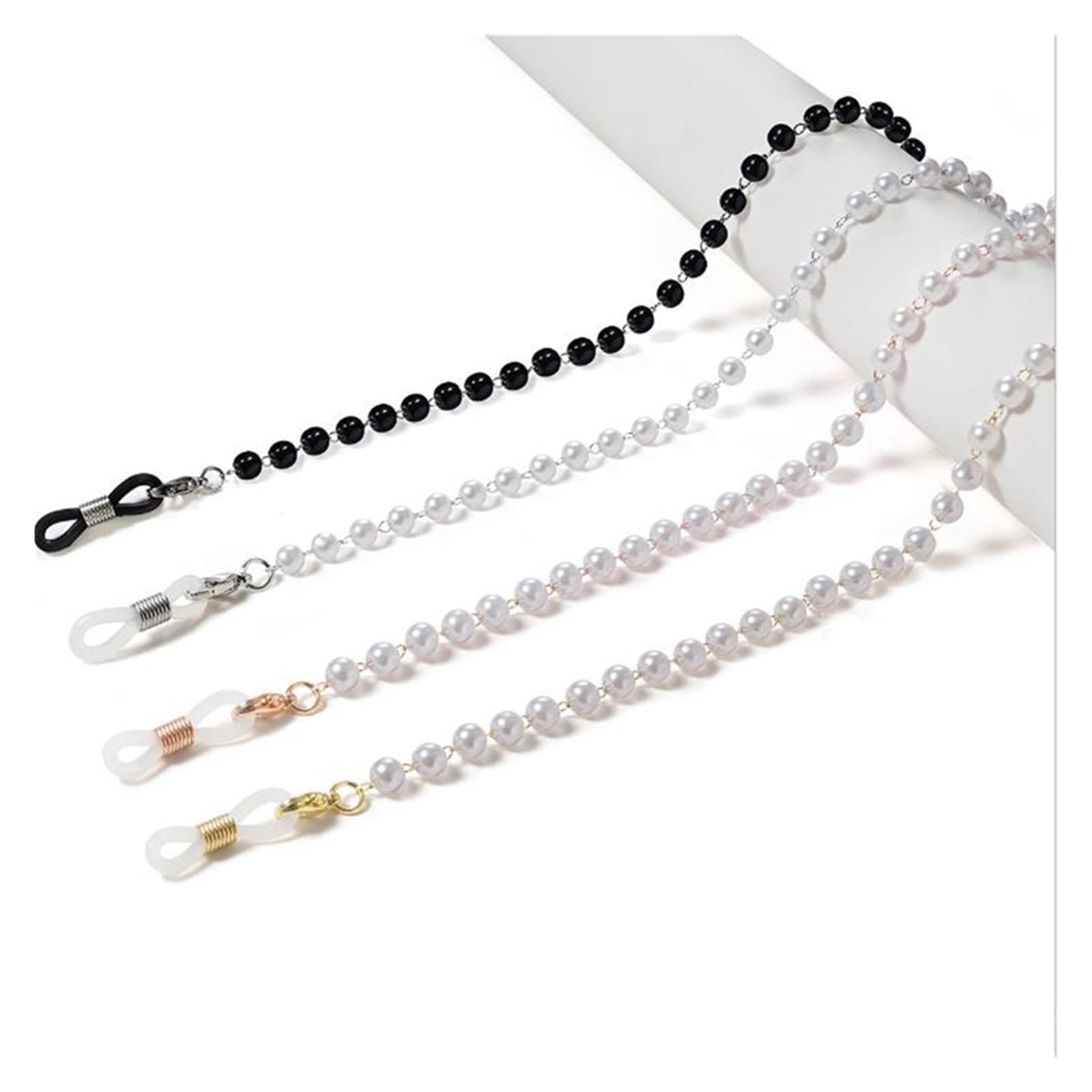 Cadena de gafas para mujer, cordón de perlas para gafas, correa de gafas de sol, cordones de cadena, accesorios casuales para gafas