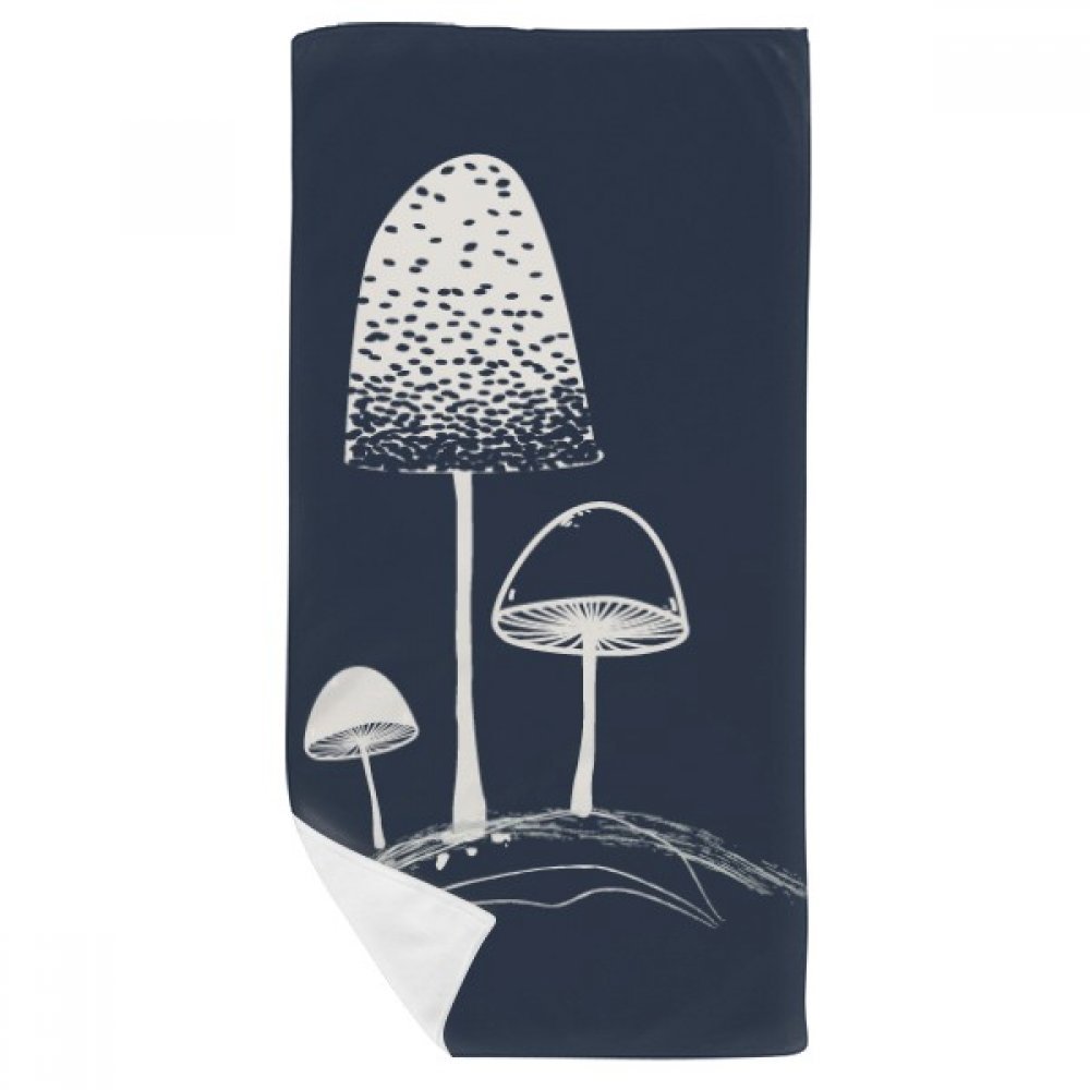 Gant de toilette doux illustration champignon pour peaux sensibles 35x70cm