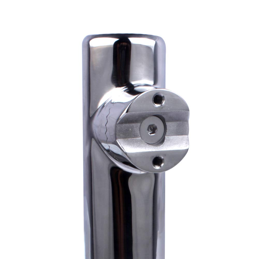 FALKIN 2X Akcesoria Do Łodzi Sprzęt Wędkarski Ze Stali Nierdzewnej Obrotowy Uchwyt Na Wędkę Z Zaciskiem Do Rury 22 MM-26 MM Z Wkładką
