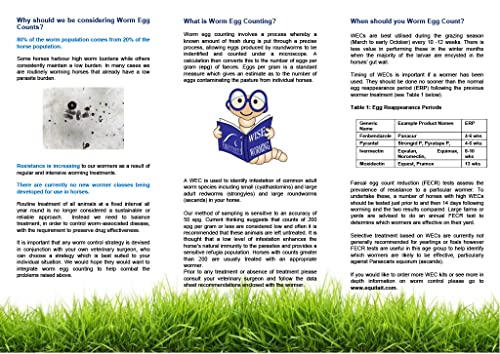 Equitait Wise Worming Individual Faecal Worm Egg Count Kit for Horses and Equines to Assess the Need for Wormer Return Postage Included - Image 4