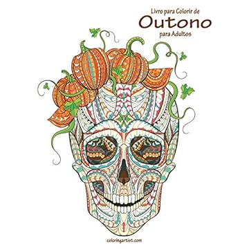 Capa do livro Livro para Colorir de Outono para Adultos