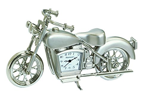 Sanis EnterprisesMotorcycle Clock, 4-Inchx2.5-Inch, Silver