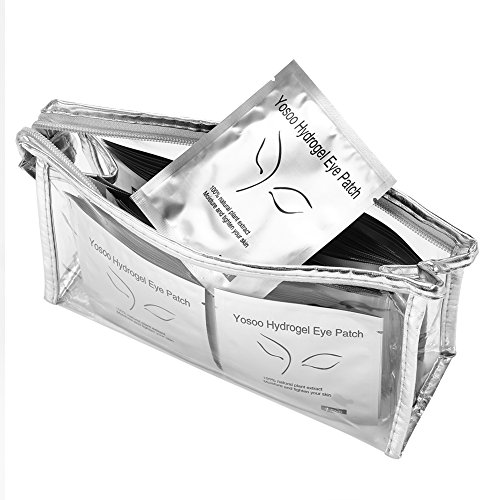 Preisvergleich Produktbild Wimpernverlängerung, 100 Paar Patches für Wimpernverlängerung Gel fusselfrei Pads Papierpflaster Grafted Eye Tips Aufkleber Wraps Make Up Tools