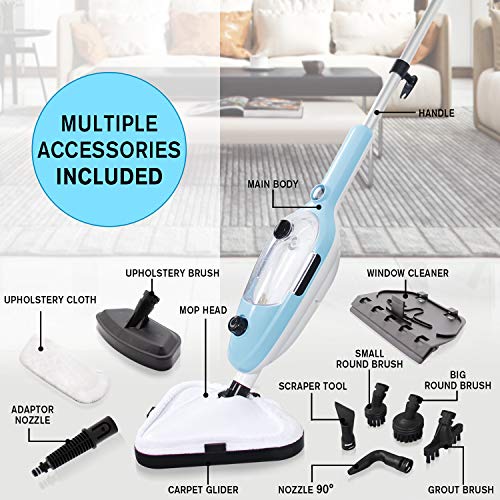 LINLUX Powerfresh Steam Mop 10-in-1 System, Laminate/Hardwood Floor Steam Cleaner, Carpet/Tile and Whole House Multipurpose Use - Thumbnail 4