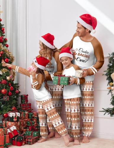 Ekouaer Family Christmas Pajamas Matching Sets Cute Long Sleeve Couple Pjs - image 2