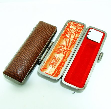 印鑑ケース 印鑑ケース「赤ローケツ」10.5-12.0mm用(D-12)｜印鑑ケース.com