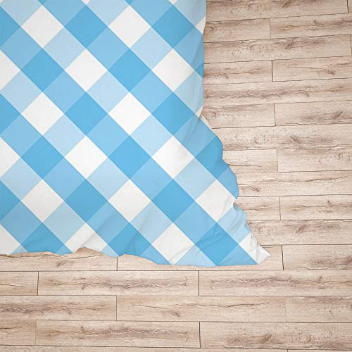 Parure de lit anti-plis en polyester doux grand lit CHEHONG bleu - 6