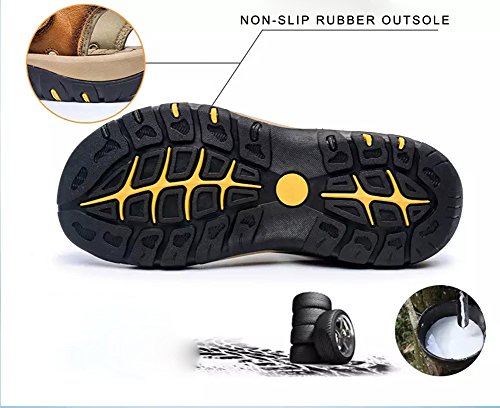 Mens Hiking Sandals Summer Athletic Comfortable Slippers Waterproof?Breathable Outdoor Sports Beach Shoes3