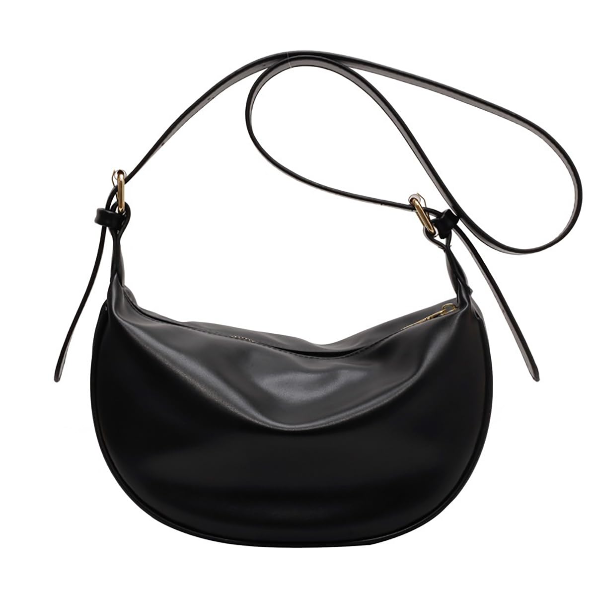 Wivmypog Crescent Crossbody Bag, Damen-Schultertasche Hobo-Handtasche verstellbarer, abnehmbarer Riemen für den täglichen Gebrauch, Reisen