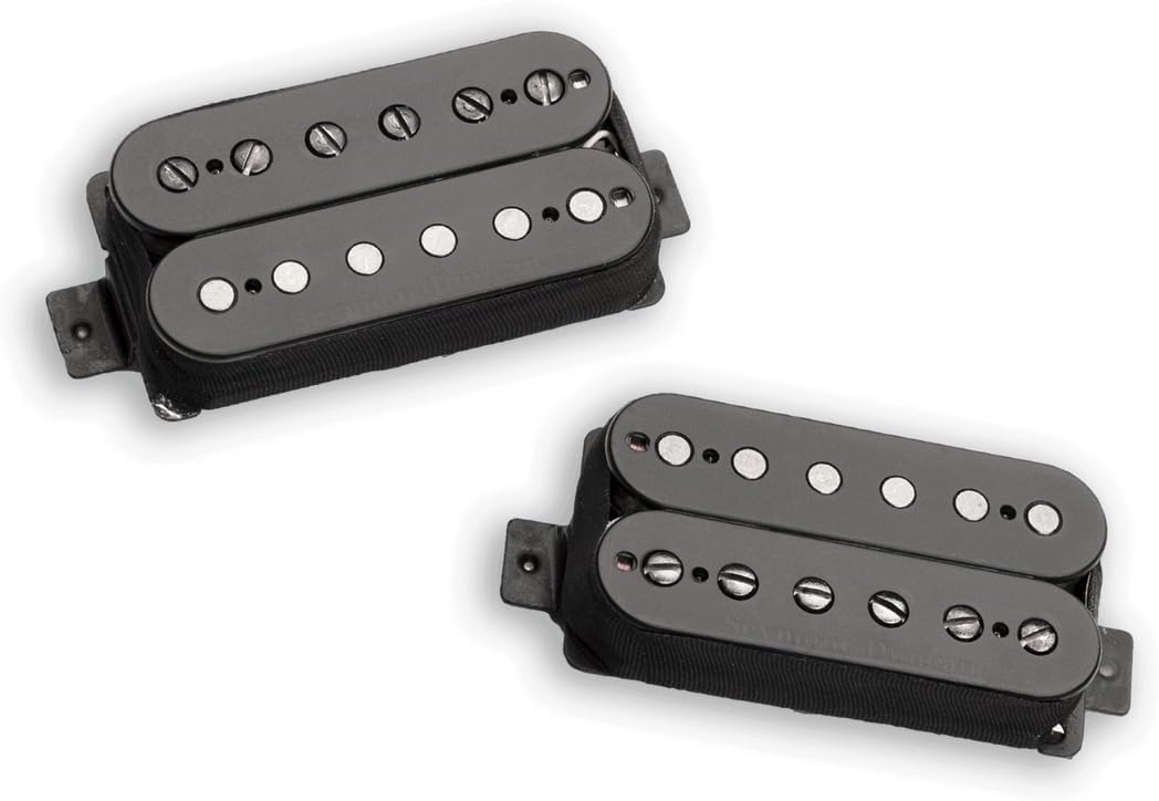Seymour Duncan Pegasus/Sentient 6 String Humbucker Pickup Set 11108-95-B BUNDLE wtih Tuner, Picks, Care Kit