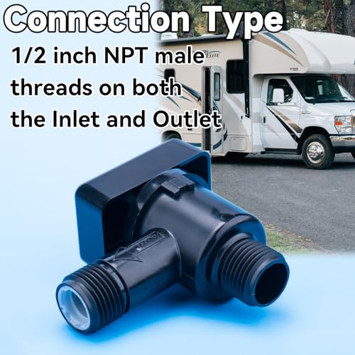 Image of RV Vacuum Breaker Check Valve Replacement for 571-VAC-CHK-A Breaker Camper RV Flush Backflow Preventer to on Black Tank System Prevent Leaking Improve Freshwater
