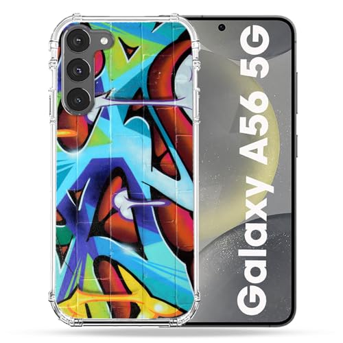 Coque antichoc Samsung Galaxy A56 5G Street Art protection rigide motif graffiti coloré GRAF