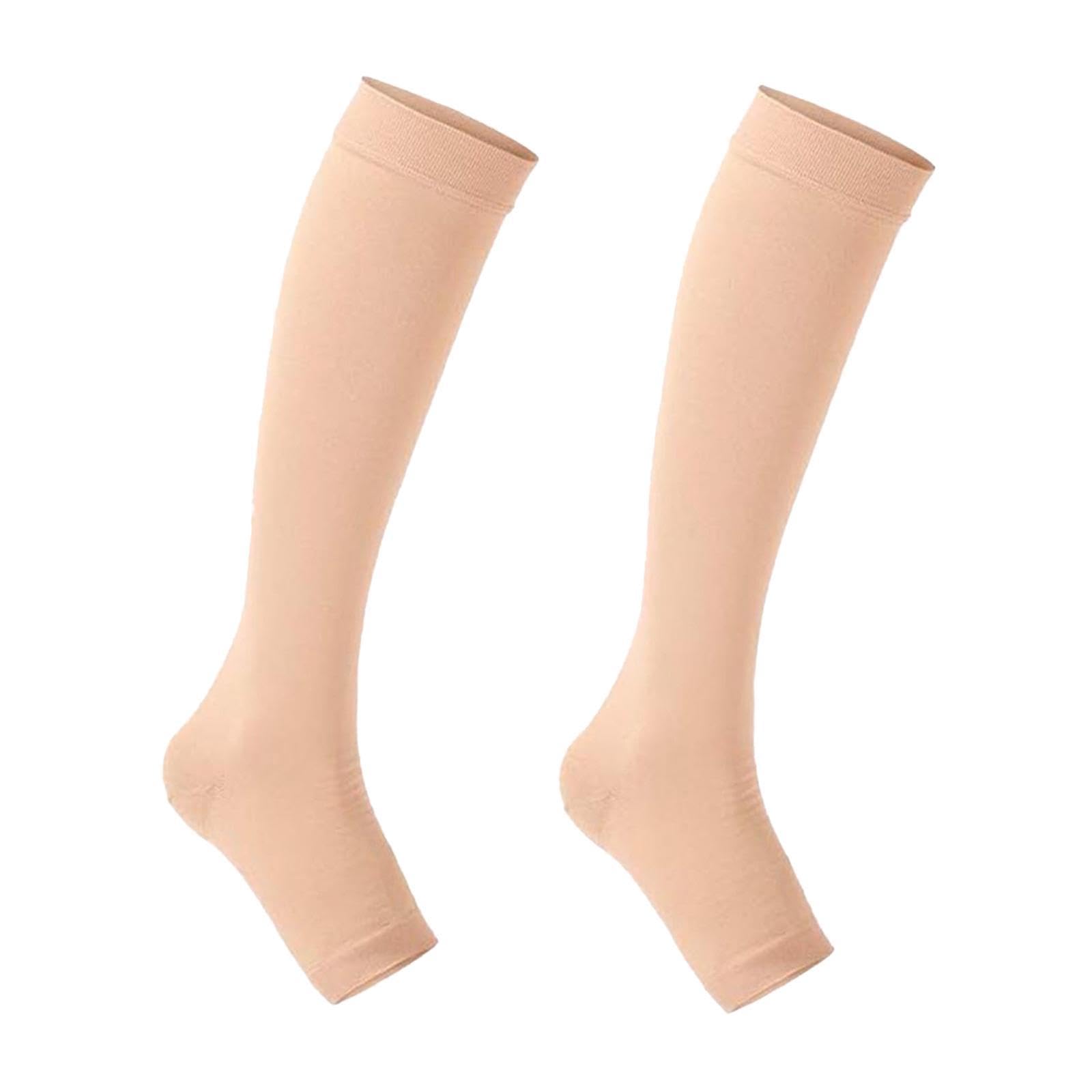 UJEAVETTE® Compression Socks For Circulation Support For Running Office Workers Walking Xl Skin Color-image-43
