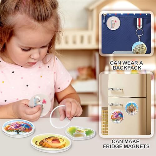 Machine à badges complète et presse manuelle pour création de pins DIY