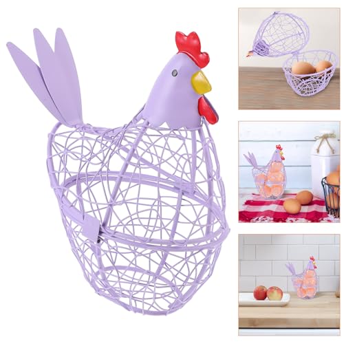Cesta para huevos de hierro con acabado fino y alta resistencia para una encimera elegante 8