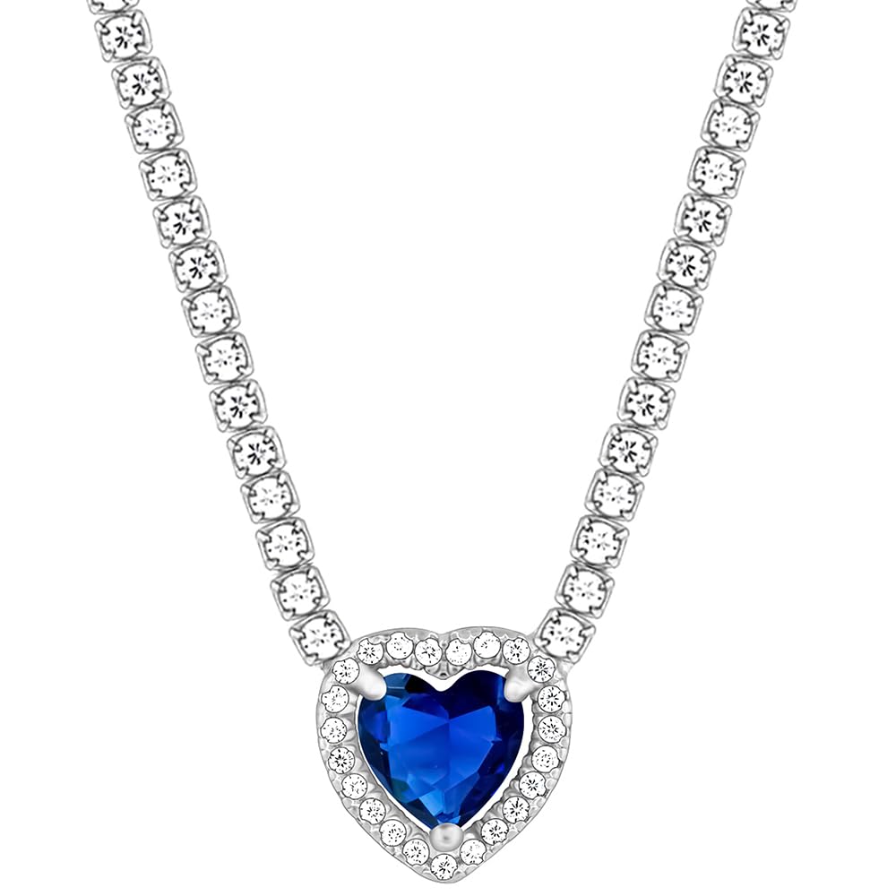 GIVA 925 Silver Solitaire Blue Heart Necklace| Pendant to Gift Women & Girls | With Certificate of Authenticity and 925 Stamp | 6 Months Warranty* (B0CQM82Y72) Amazon Price History, Amazon Price Tracker