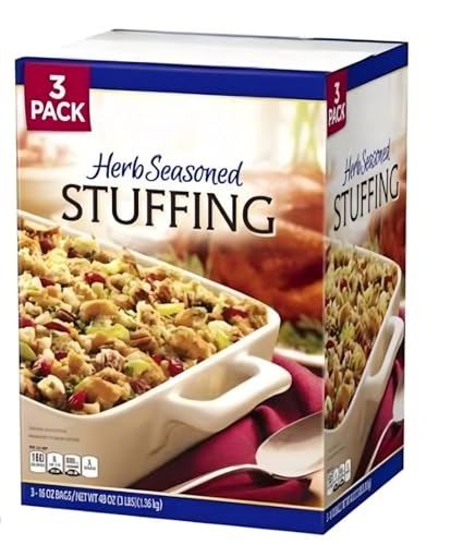 Classic Herb Seasoned Holiday Stuffing Mix, White and Wheat Bread,