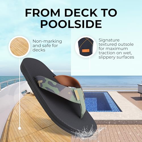 Scott Hawaii Men's Kaikane Sandal | Nylon Strap with Neoprene Lining | Molded Rubber Outsole with Arch Support and Heel Cup | Podiatrist Recommended4