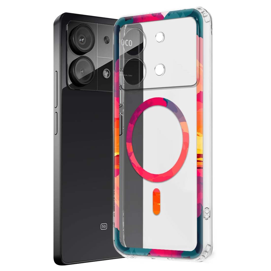 Fashionury Back Cover for Poco X6 Neo 5G Designer | Printed|Transparent |Flexible| Silicon -D3130 (B0CZ4985PR) Amazon Price History, Amazon Price Tracker