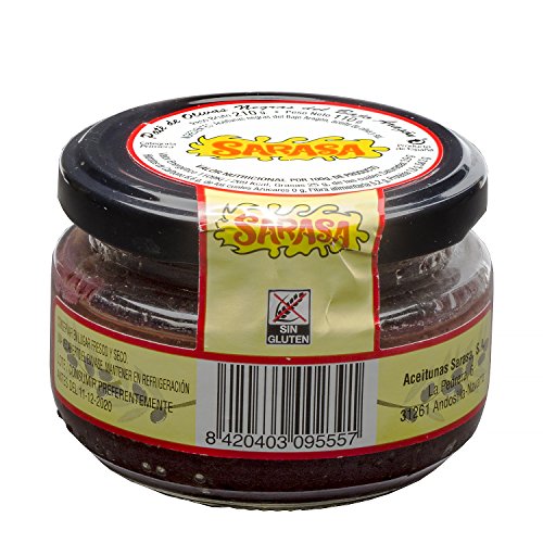 Sarasa Paté de Olivas Negras del Bajo Aragón - Paquete de 12 x 218.33 gr - Total: 2620 gr