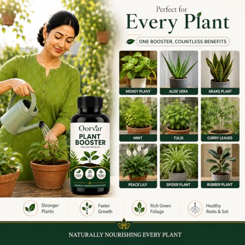 Image of New Age Plant Boost Liquid Fertilizer for Speed Growth (100 ml) | Organic Plant Booster Liquid Fertilizer for Indoor Plants Home Garden & Outdoor Plants - Oorvar