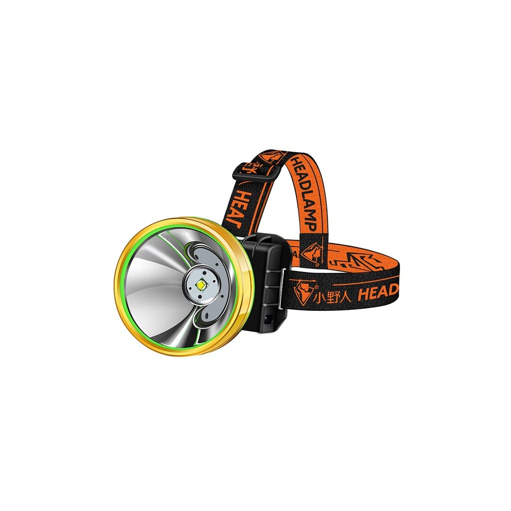 OYYMTE LED Headlight Strong Light Rechargeable Xenon Head-Mounted Outdoor Flashlight Lithium Battery Night Fishing Miner's Lamp
