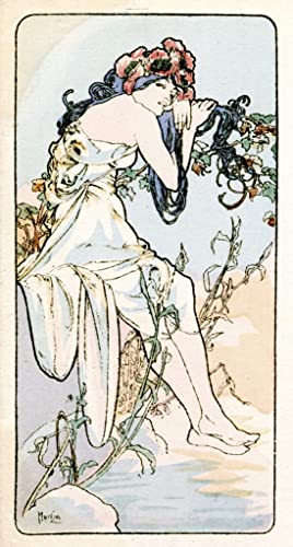 Tableau la Victime d'Alphonse Mucha PSVDCTOO - Poster d'art mural 60x90cm