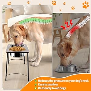   Elevated-Dog-Bowls-for-Medium-and-Large-Dogs-Wood-Raised-Dog-Bowl-Stand-with-Two-1700ML-Stainless-Steel-Dog-Food-and-Water-BowlsNon-Slip
