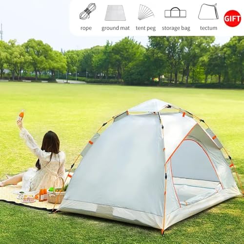 Carpa fácil de montar 2-3 personas pop up impermeable miniatura 6